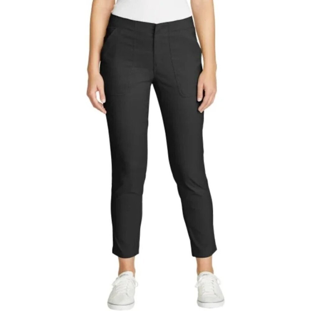 NWOT 32 Degrees Cool Women's M Elastic Waist Black Ankle Pants Pants